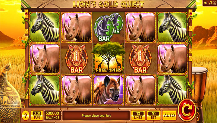 สล็อต Lion's Gold Quest